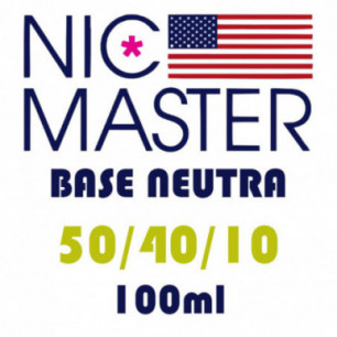 Base neutre Nic Master - 50PG/40VG/10H2O -100ml