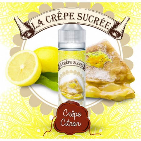 Liquide prêt-à-vaper La Crêpe Sucrée - Crêpe Citron - 50ml
