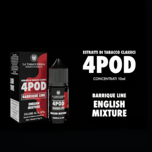 Concentré English Mixture La Tabaccheria - Organic 4Pod -10ml