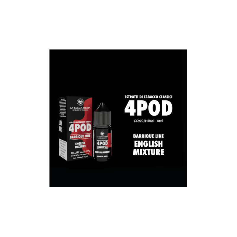 Concentré English Mixture La Tabaccheria - Organic 4Pod -10ml Concentré English Mixture La Tabaccheria - Organic 4Pod -10ml