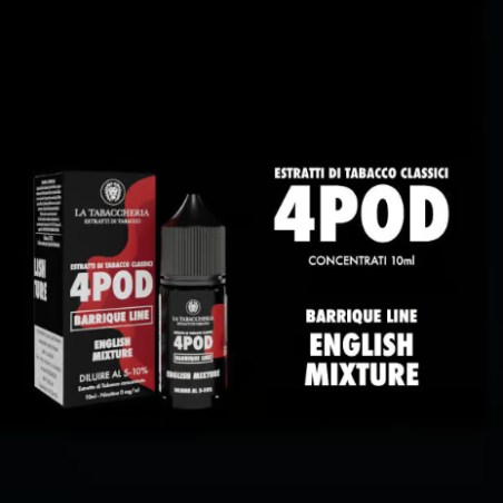 Concentré English Mixture La Tabaccheria - Organic 4Pod -10ml