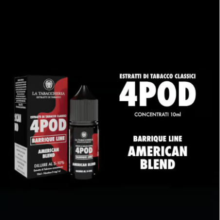 Concentré American Blend La Tabaccheria - Organic 4Pod -10ml