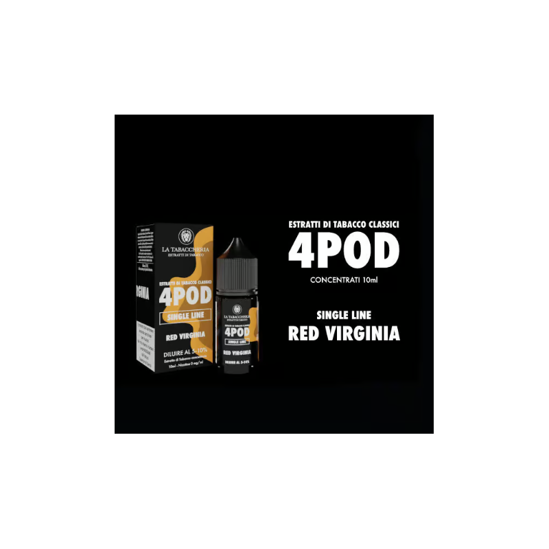 Concentré Red Virginia La Tabaccheria - Organic 4Pod -10ml