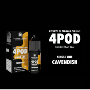 Concentré La Tabaccheria - 4Pod - Black Cavendish 10ml