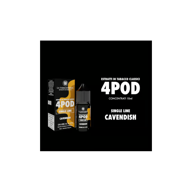 Concentré La Tabaccheria - 4Pod - Black Cavendish 10ml Concentré La Tabaccheria - 4Pod - Black Cavendish 10ml
