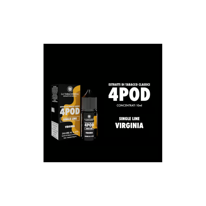 Concéntré La Tabaccheria 4Pod Virginia 10ml Concéntré La Tabaccheria 4Pod Virginia 10ml