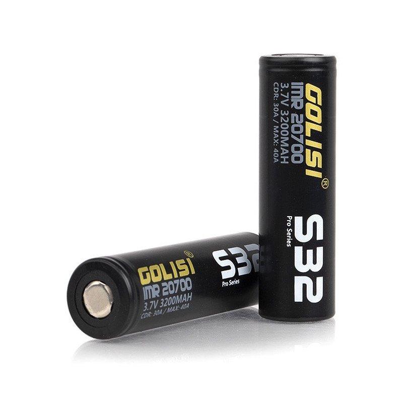 Boite de 2 accus 20700 Golisi S32 3200mAh 35A Boite de 2 accus 20700 Golisi S32 3200mAh 35A