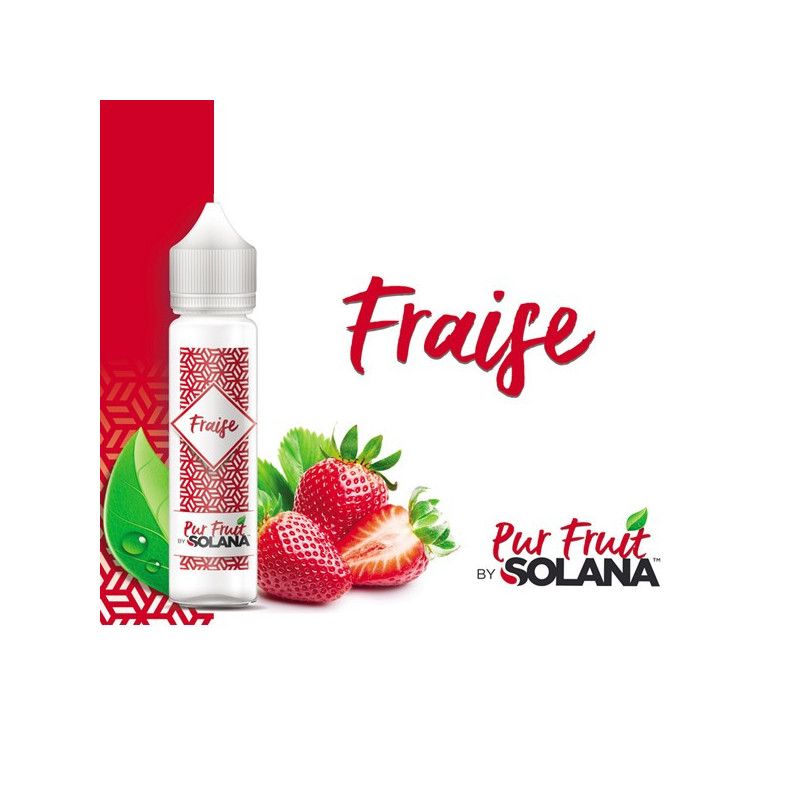 Liquide prêt-à-booster Pur Fruit by Solana - Fraise - 50ml