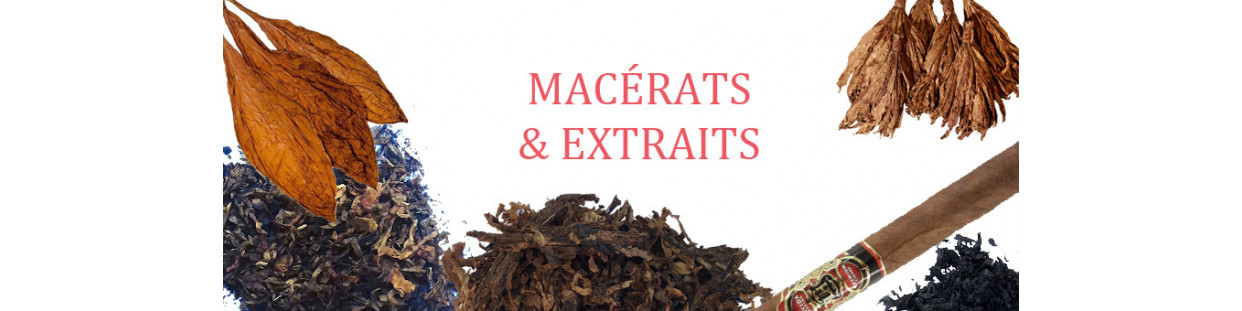 Macérats ou extraits naturels de tabac